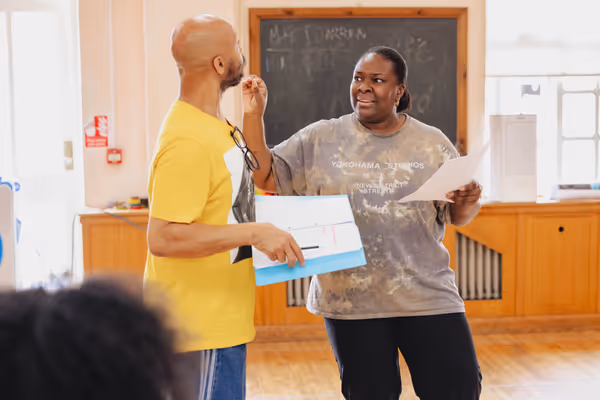 Craig Blake and Morenike Onajobi play Delroy and Kemi Photo