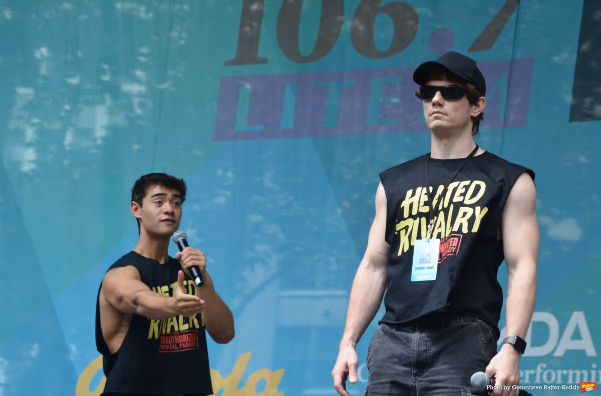 Daniel Brackett and Jay Armstong Johnson at Photos: THE BOOK OF MORMON, THE GREAT GATSBY, and More Take the Stage At BROADWAY IN BRYANT PARK Week 4