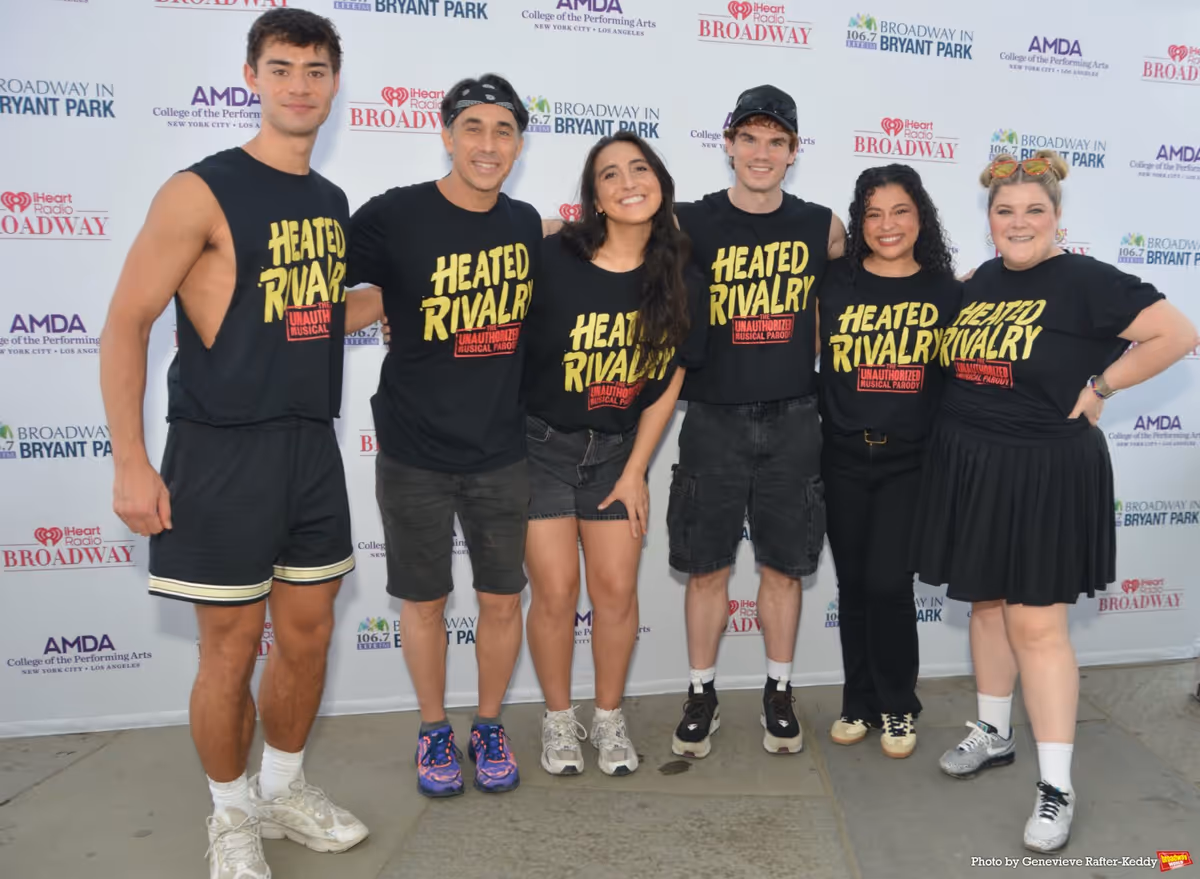 Daniel Brackettt, Ryan Duncan, Shelby Acosta, Jay Armstrong Johnson, Cherry Torres and Ryann Redmond at Photos: THE BOOK OF MORMON, THE GREAT GATSBY, and More Take the Stage At BROADWAY IN BRYANT PARK Week 4