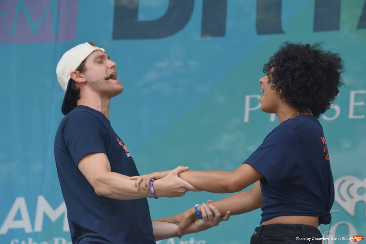 John Cardoza and Kira Michelle Lee at Photos: THE BOOK OF MORMON, THE GREAT GATSBY, and More Take the Stage At BROADWAY IN BRYANT PARK Week 4