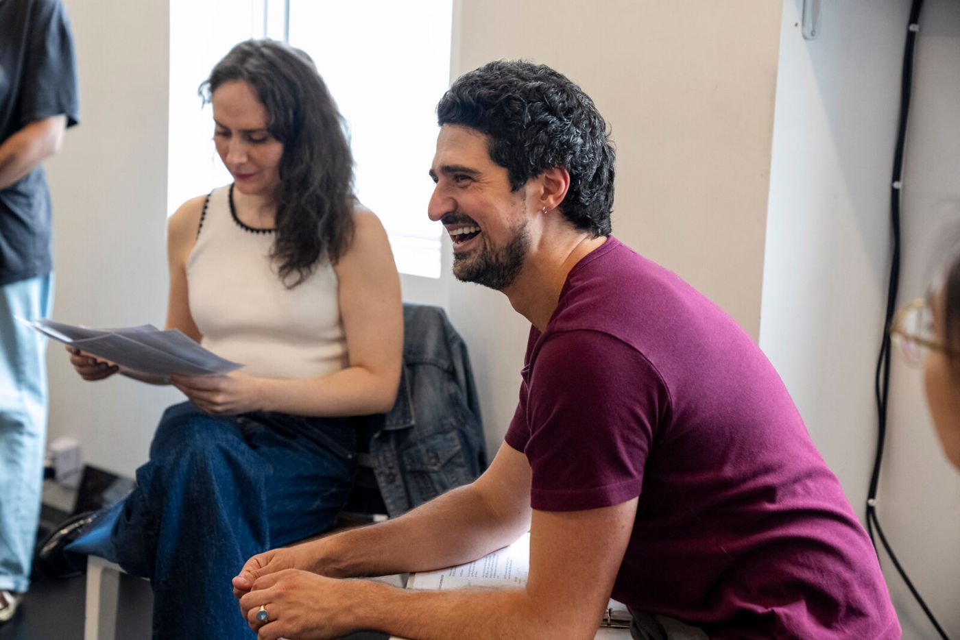 Photo Exclusive: TO HAVE AND TO HOLD In Rehearsal With Laura Lapidus, Tedra Millan and Yuriy Sardarov Image