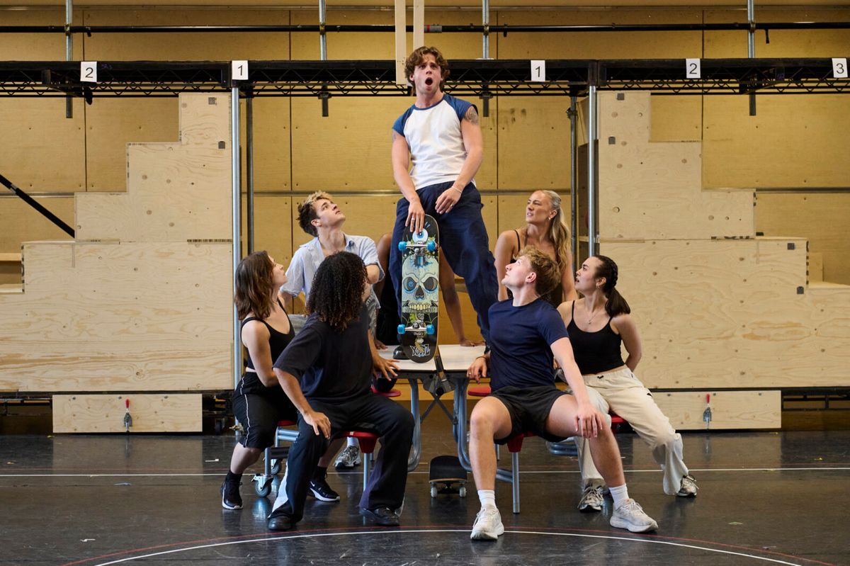Alexander Black and Cast at Photos: First Look At Jason Donovan And The Cast Of Disney's HIGH SCHOOL MUSICAL In Rehearsals