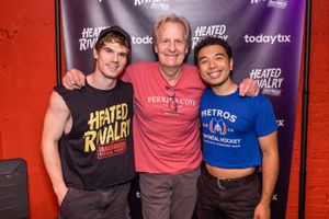 Jay Armstrong Johnson, Jeff Daniels, Aaron Alcaraz Photo