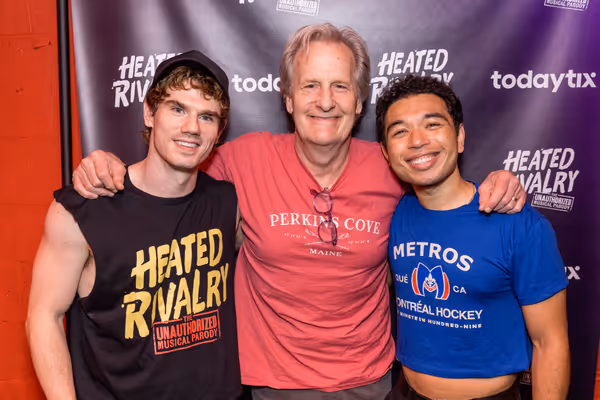 Jay Armstrong Johnson, Jeff Daniels, Aaron Alcaraz Photo