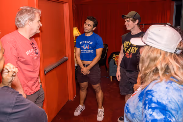 Jeff Daniels, Aaron Alcaraz, Jay Armstrong Johnson, Ryann Redmond Photo