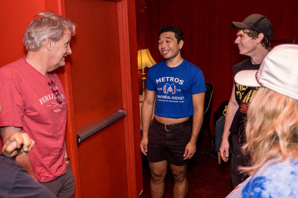 Jeff Daniels, Aaron Alcaraz, Jay Armstrong Johnson Photo