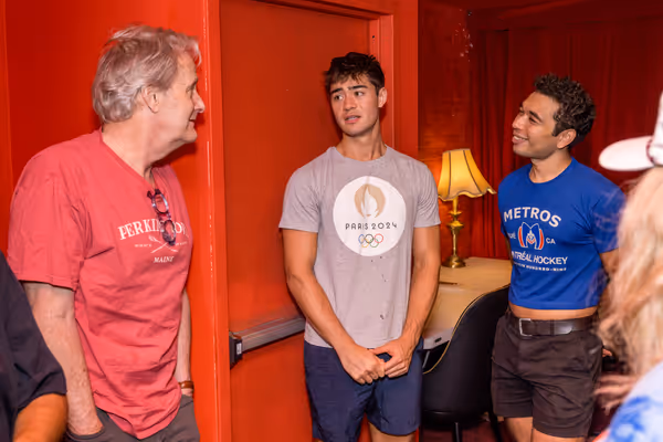 Jeff Daniels, Daniel Brackett, Aaron Alcaraz Photo