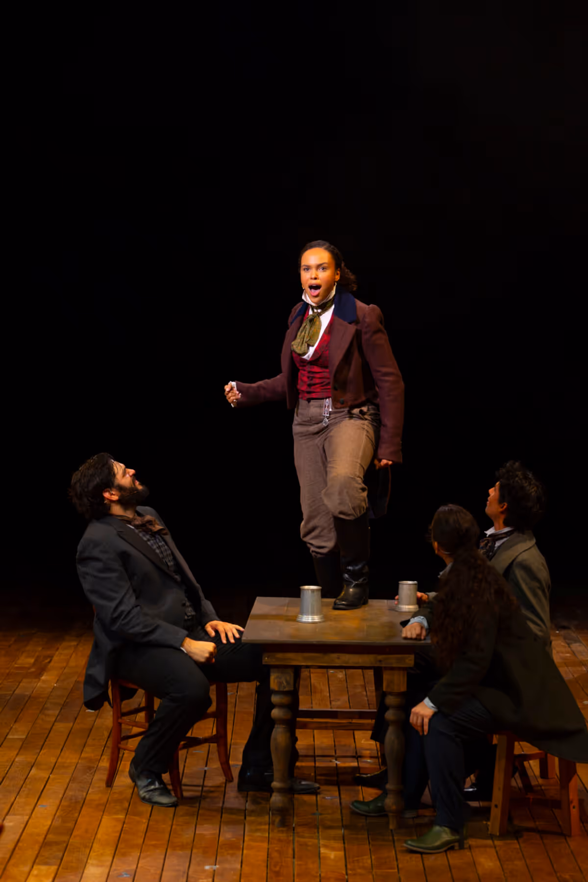 Haley Dortch and the company of Hudson Valley Shakespeare's 2026 production of LES MISÉRABLES at Photos: First Look at Josh Young, Denis Lambert and More in LES MISÉRABLES at Hudson Valley Shakespeare