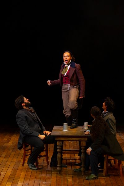 Haley Dortch and the company of Hudson Valley Shakespeare's 2026 production of LES MI Photo