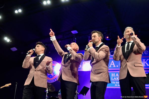 Michael Longoria, Christian Hoff, Daniel Reichard and J. Robert Spencer Photo