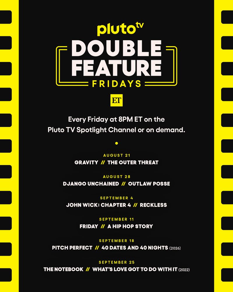 Photos: Pluto Tv to Launch DOUBLE FEATURE FRIDAYS With Entertainment Tonight — photo 11 of 15