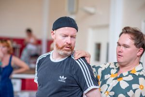 Andy McLeod & Oliver Byng in rehearsal for The Other Side of Murder (c) James Findlay @ BroadwayWorld Andy McLeod & Oliver Byng in rehearsal for The Other Side of Murder (c) James Findlay Photo