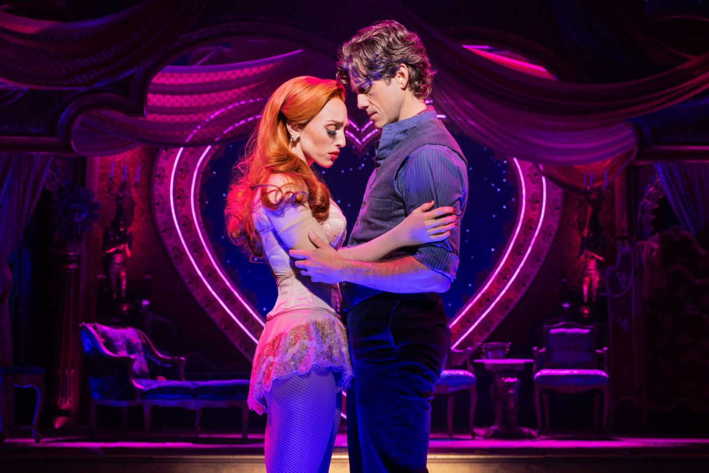 Photos: Aaron Tveit and Kelsie Watts in MOULIN ROUGE! THE MUSICAL Image