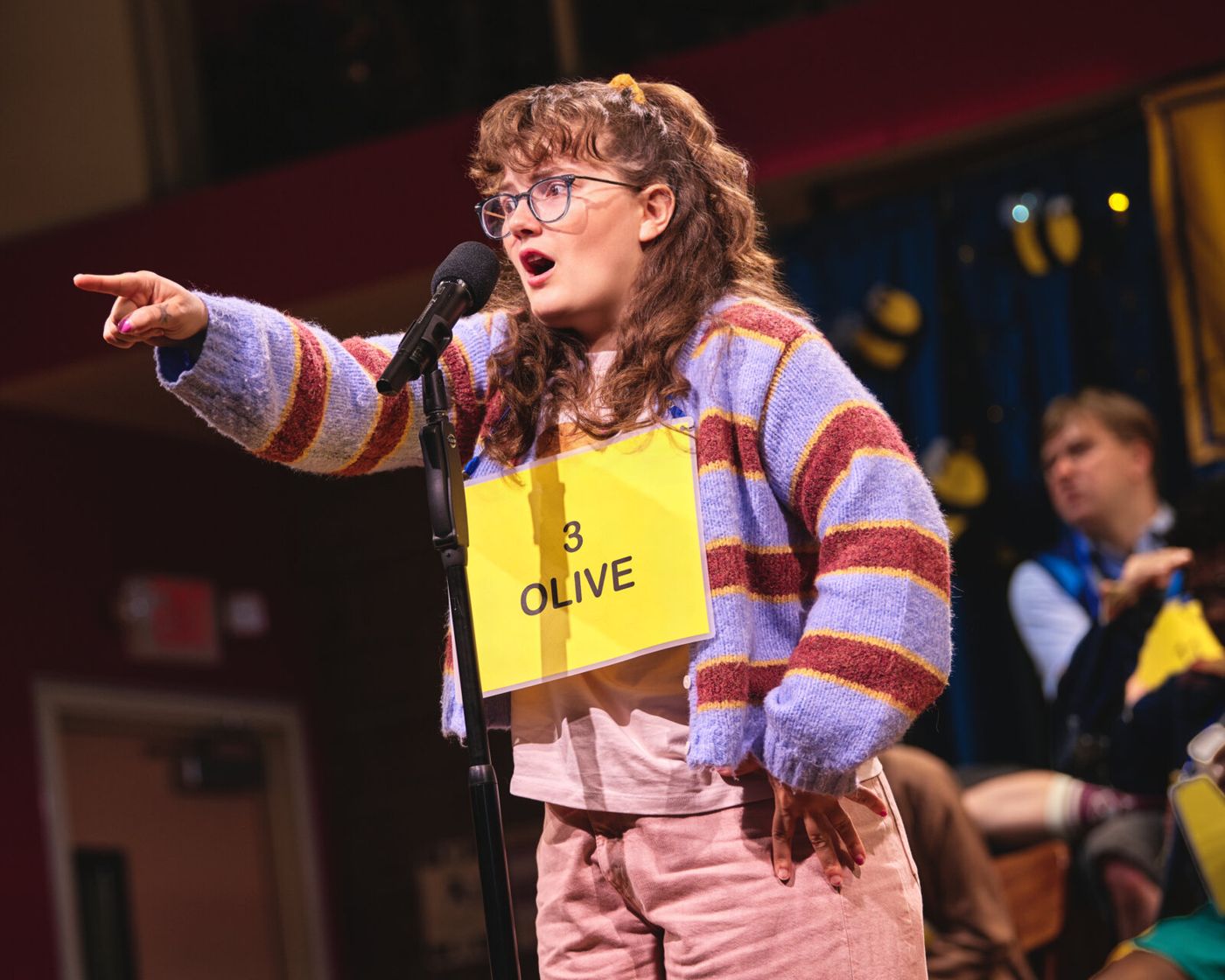 Photos: Alex Newell, Nina White and Julian Sewell in SPELLING BEE Image