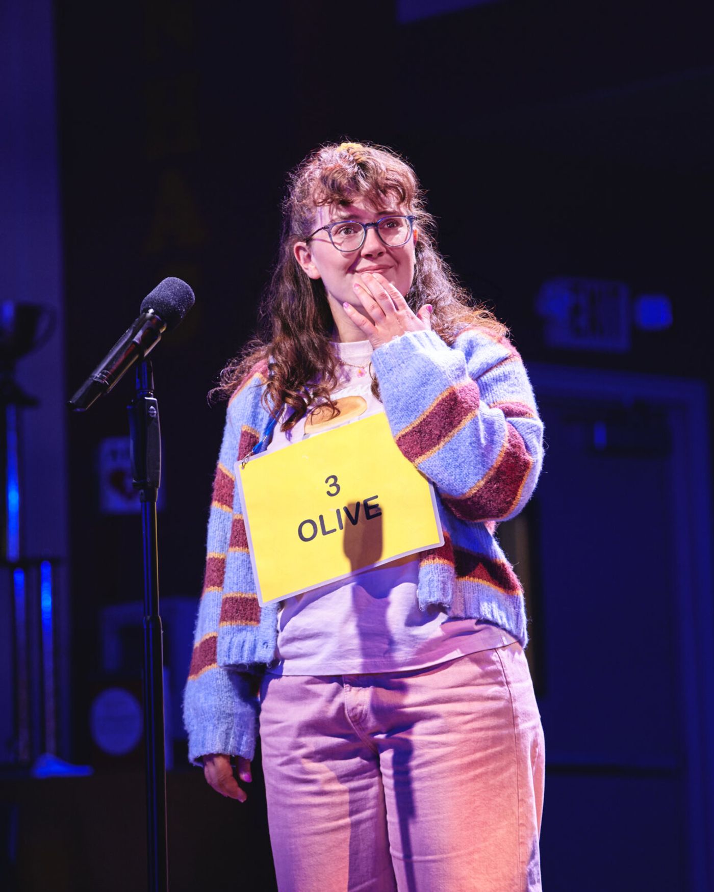 Photos: Alex Newell, Nina White and Julian Sewell in SPELLING BEE Image