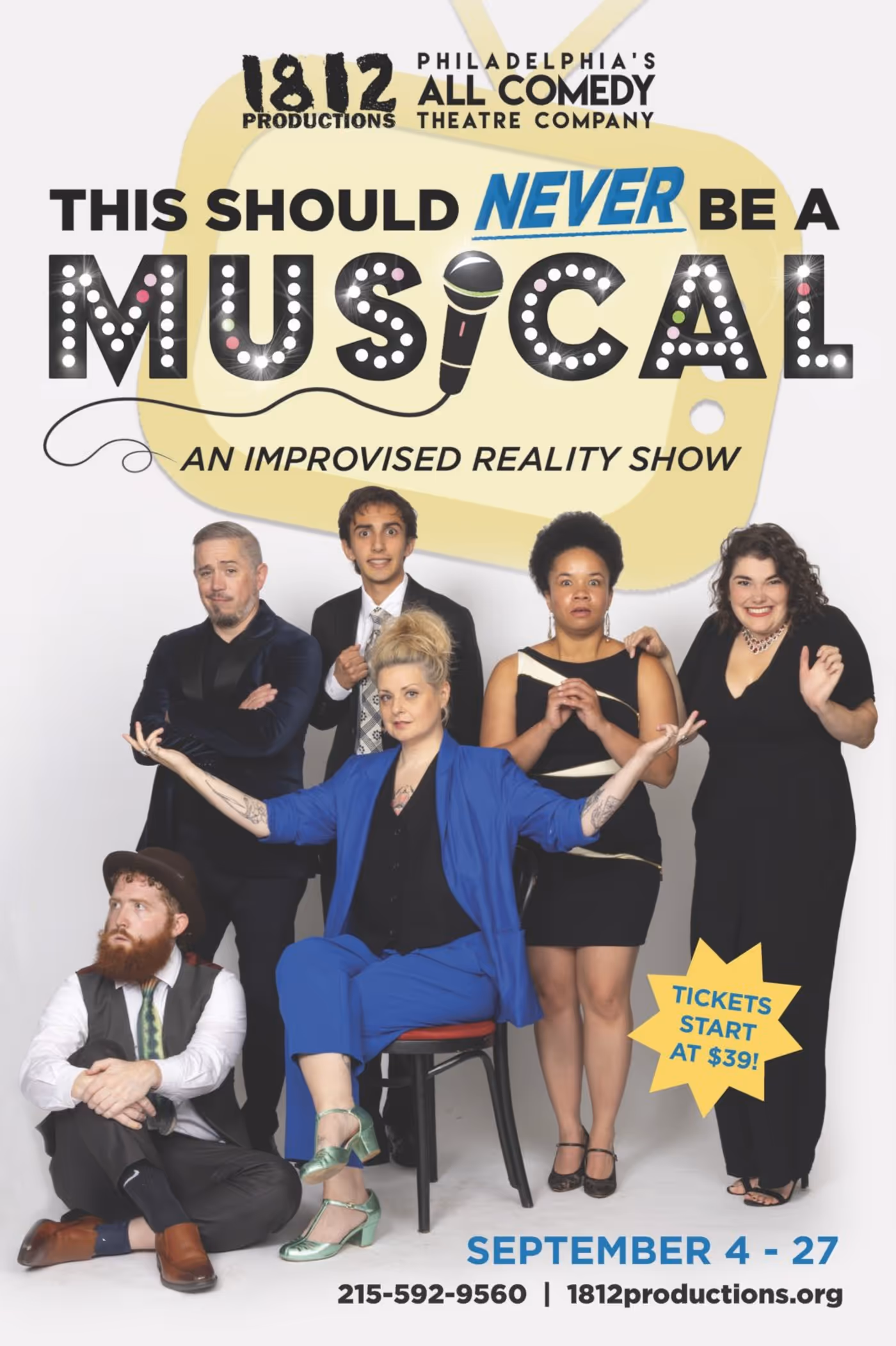 1812 Productions to Present THIS SHOULD NEVER BE A MUSICAL in Philadelphia Image