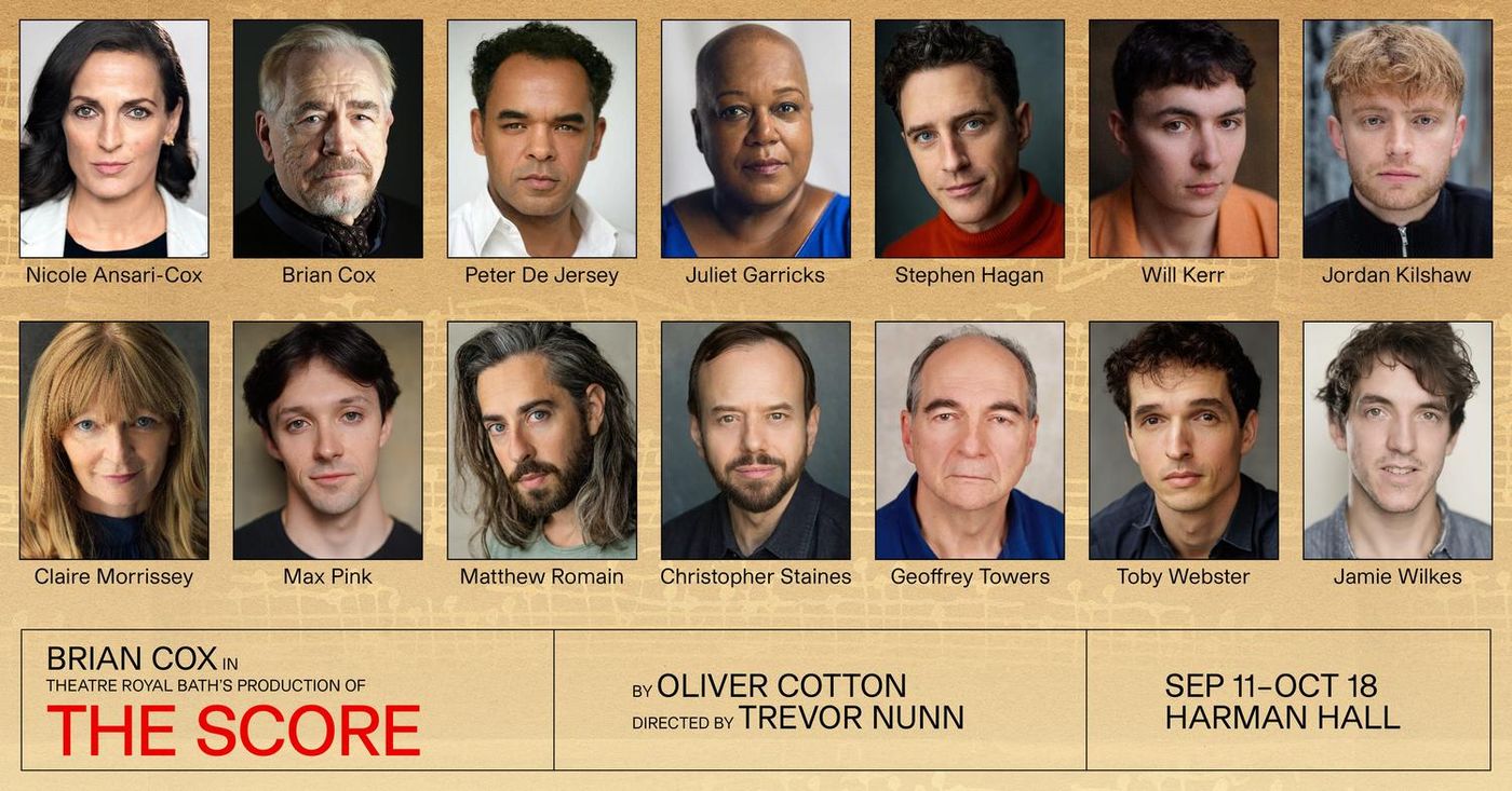 Photos: THE SCORE Starring Brian Cox to Make U.S. Premiere at STC Image