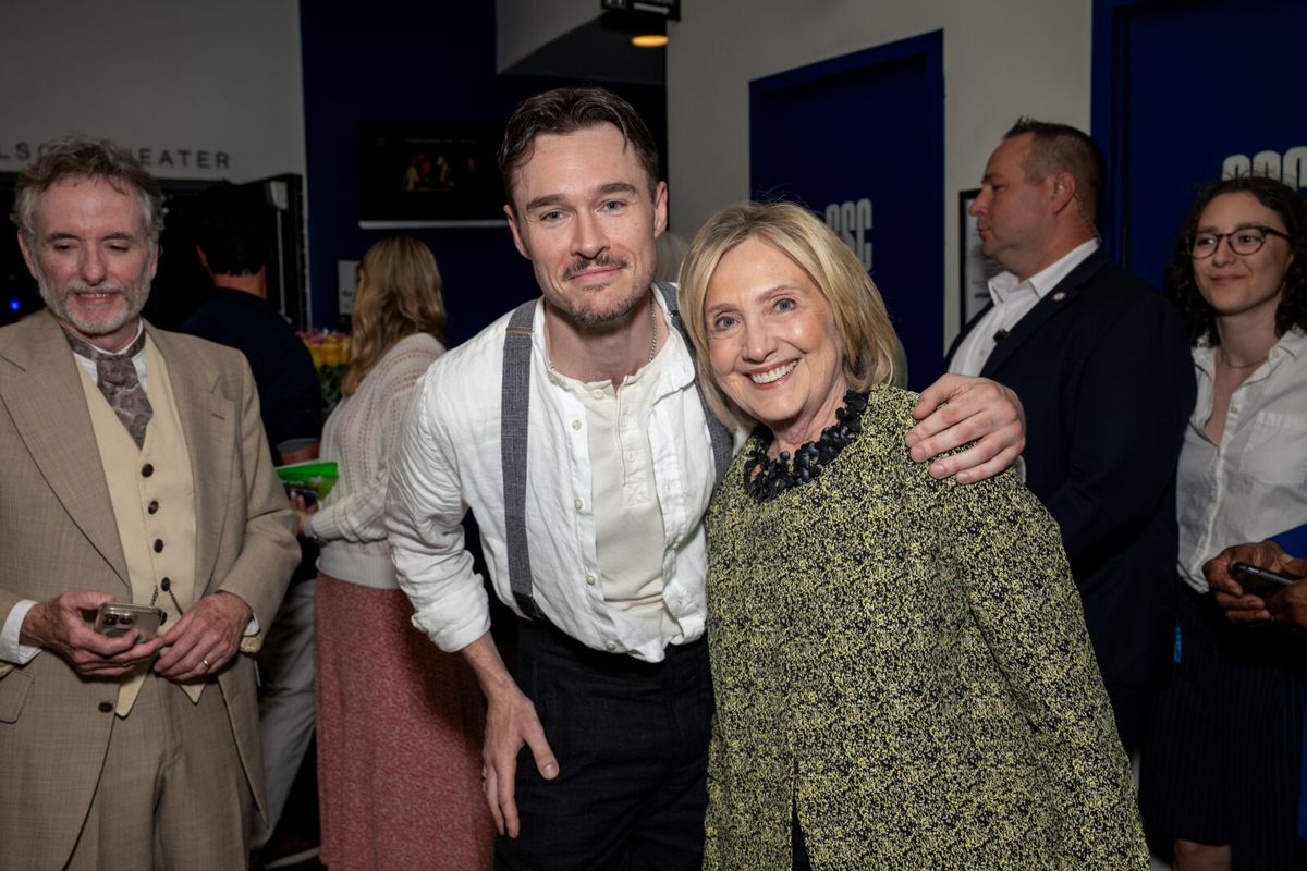 Sam Underwood, Hillary Clinton at Photos: Hillary Clinton Attends THE REAL IVANOV Off-Broadway