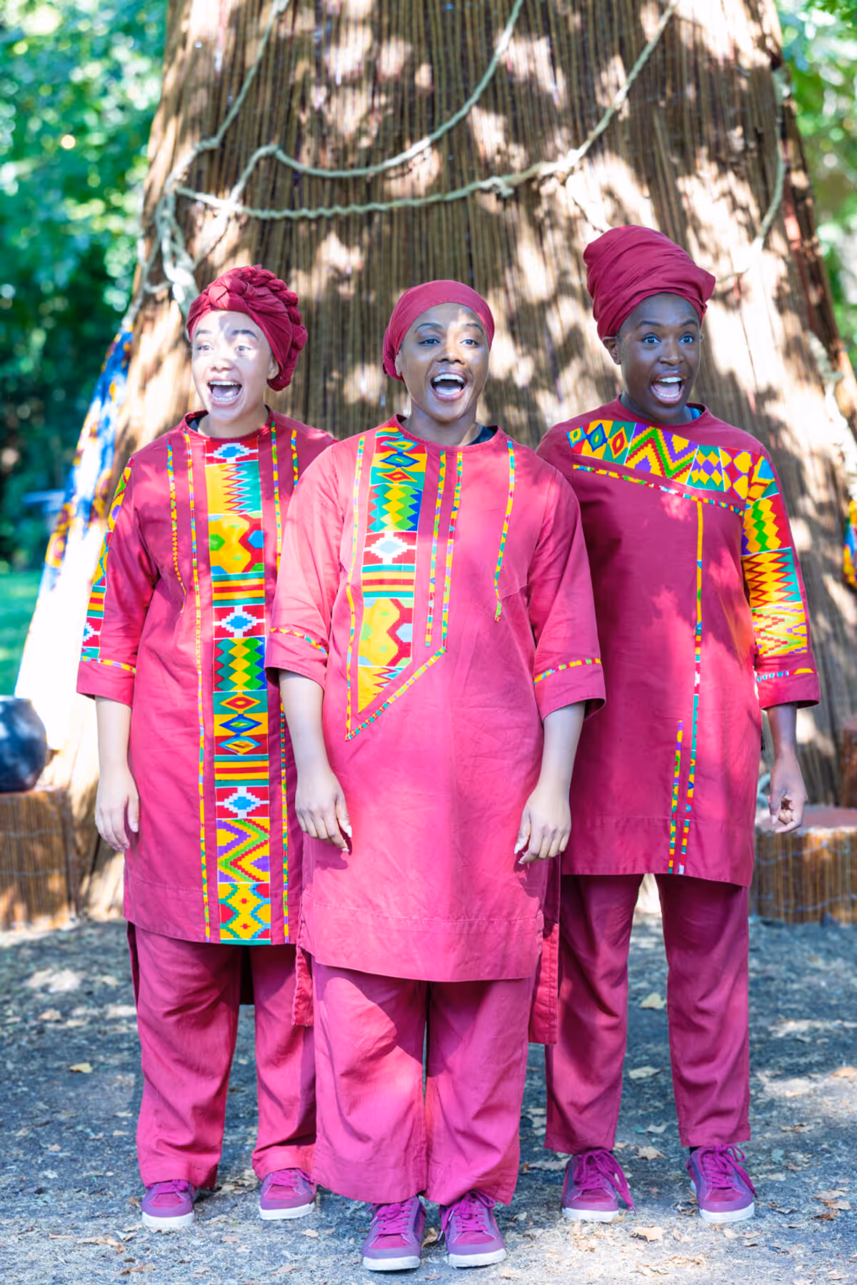 Becky Sanneh, Elizabeth Peace and Cynthia Emeagi at Photos: ANANSI THE SPIDER At Regent's Park Open Air Theatre