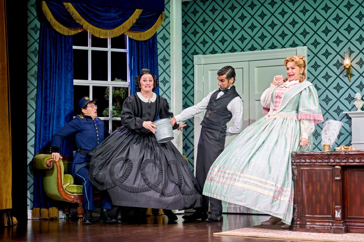 Oliver Stockley, Jinkx Monsoon, Scott Karim and Kate O'Donnell at Photos: First Look at Jinkx Monsoon in OH, MARY! in the West End