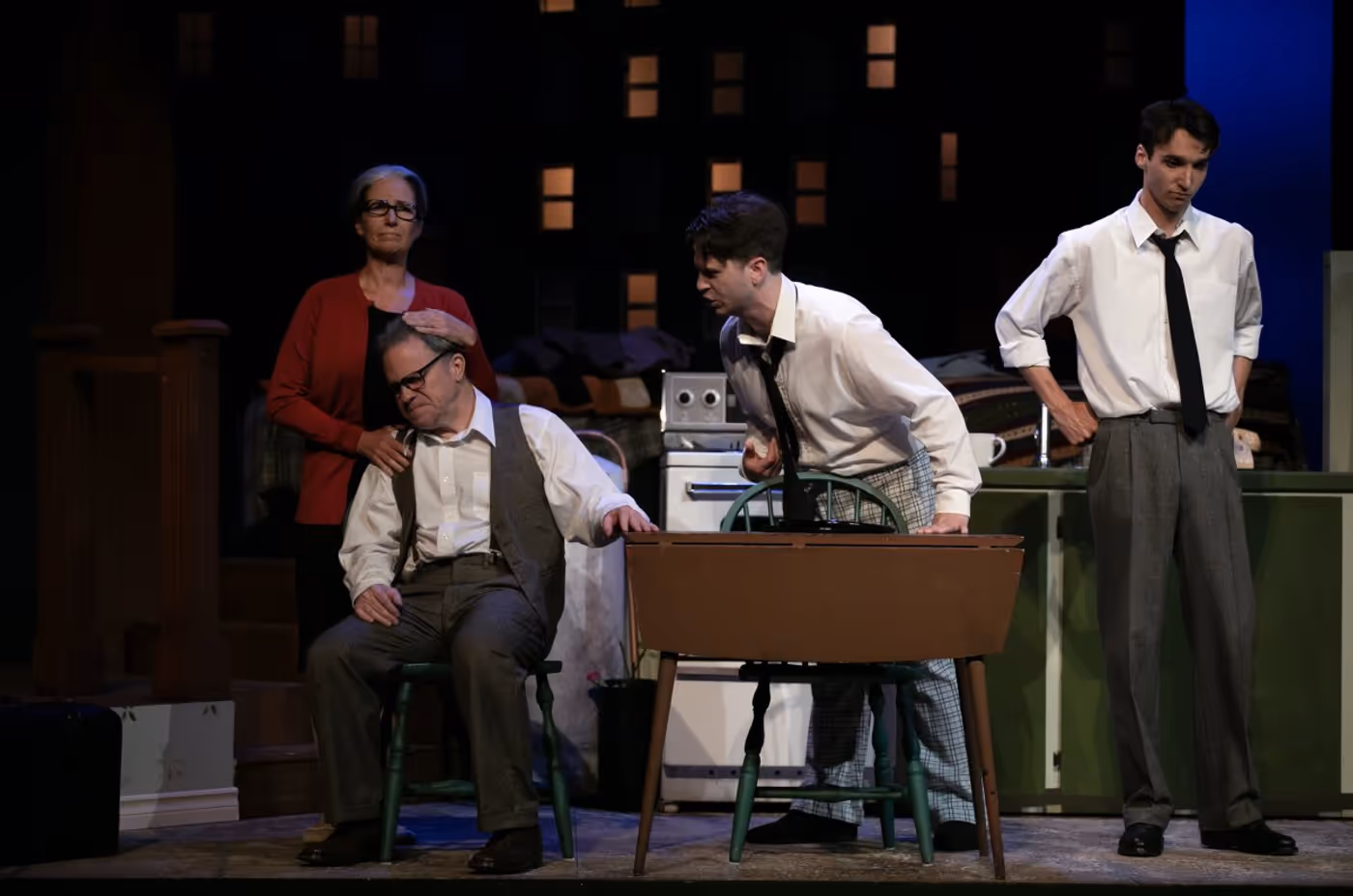 The cast of Death of a Salesman. Photo by Maria Vartanova.