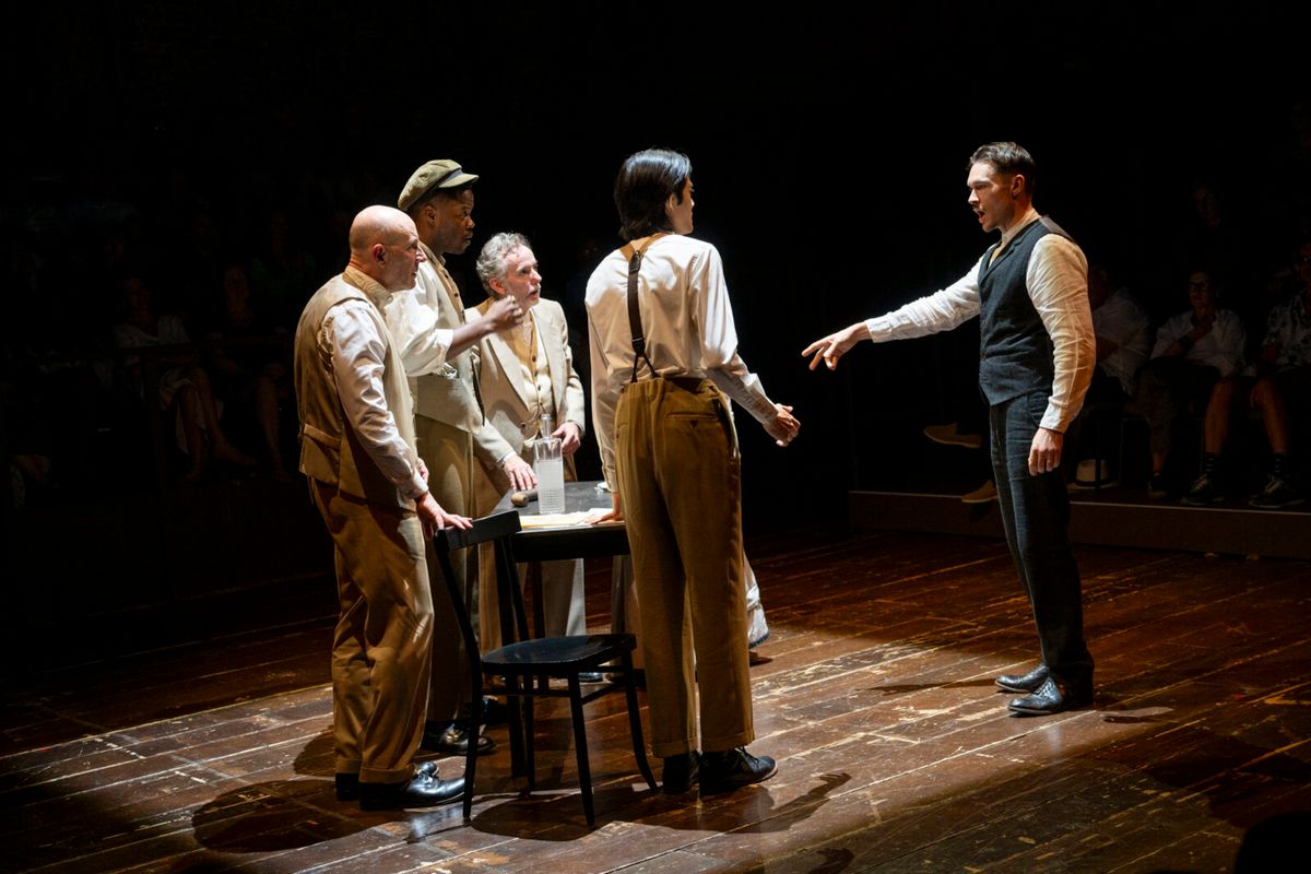 Jordan Lage, Sam Adegoke, Spencer Aste, Elijah Guo, Sam Underwood at Photos: Sam Underwood and More in THE REAL IVANOV Off-Broadway