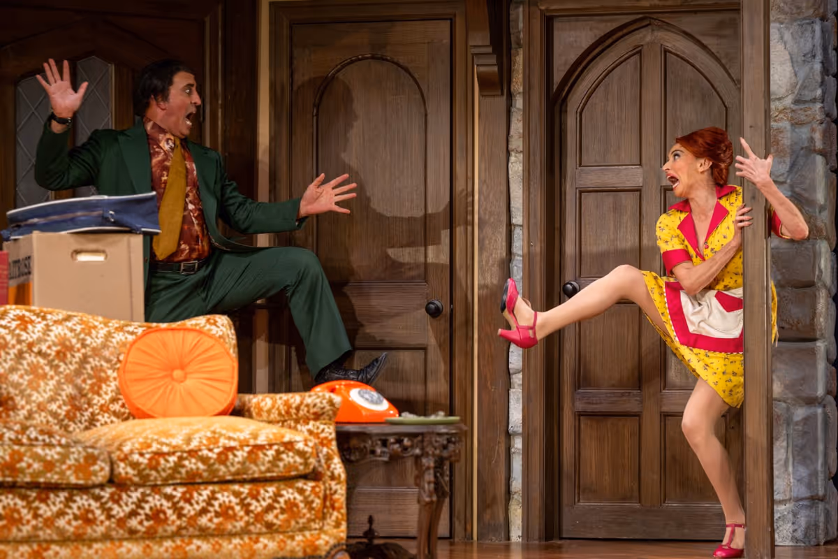 Nehal Joshi and Lesli Margherita at Photos: Lesli Margherita, Erin Davie and More in NOISES OFF at Barrington Stage Company