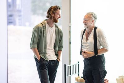Robin Morrissey (Luke) and Jasper Britton (Dr. Montague) Photo