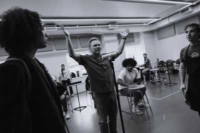Jasmin Savoy Brown, Norbert Leo Butz, and Kayko Photo