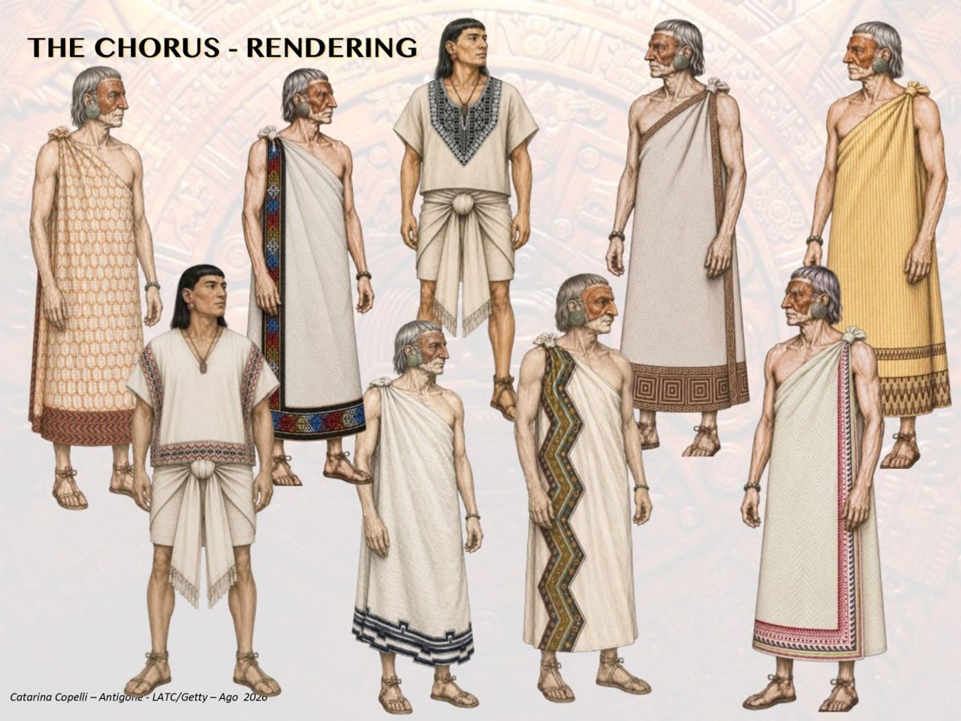 Interview: Maria Caterina Copelli on Costuming ANTIGONE: IN THE LANGUAGE OF KINGS at Getty Villa Outdoor Stage Image