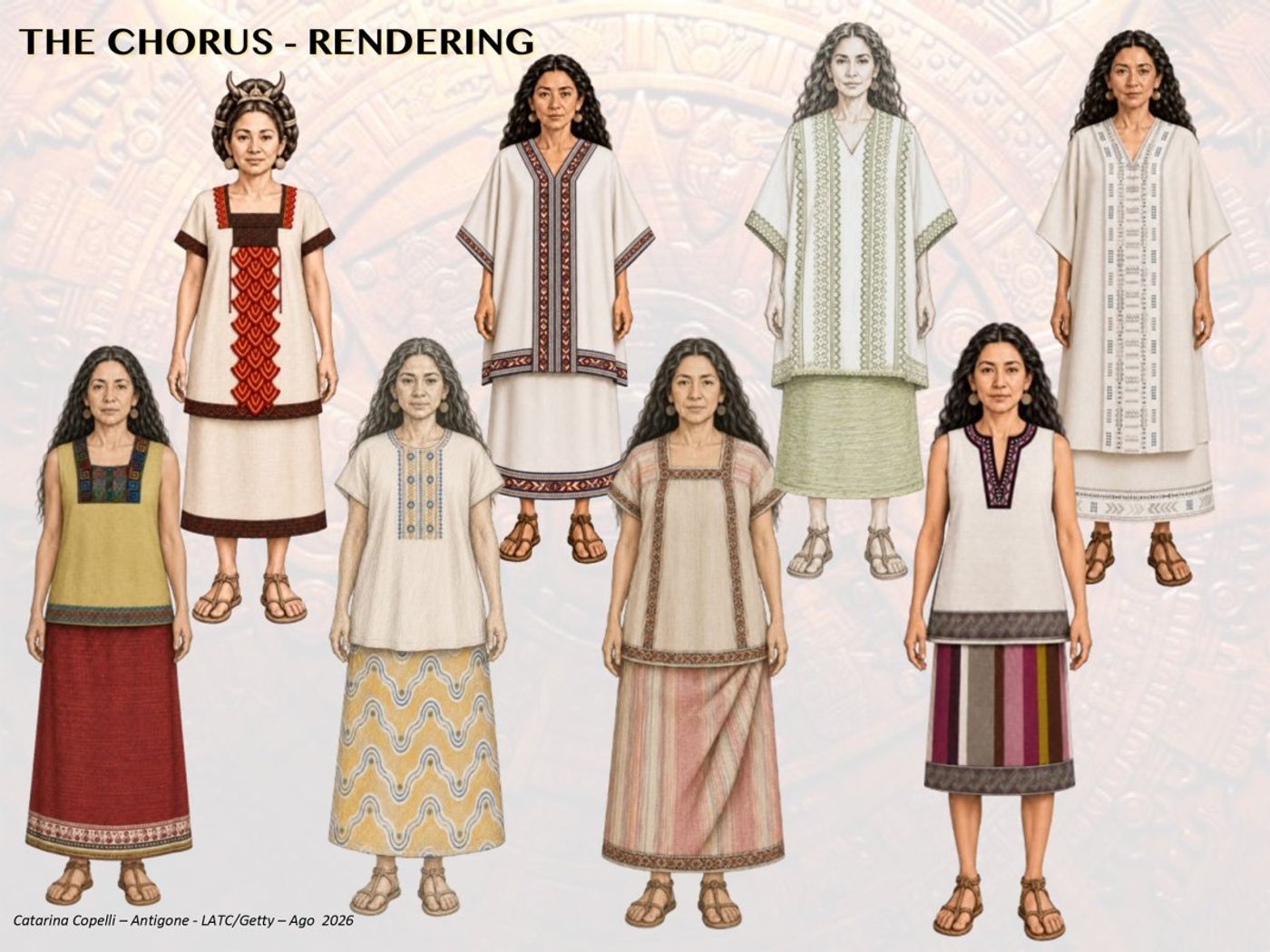 Interview: Maria Caterina Copelli on Costuming ANTIGONE: IN THE LANGUAGE OF KINGS at Getty Villa Outdoor Stage Image