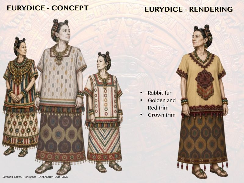 Interview: Maria Catarina Copelli on Costuming ANTIGONE: IN THE LANGUAGE OF KINGS at Getty Villa Outdoor Stage Image