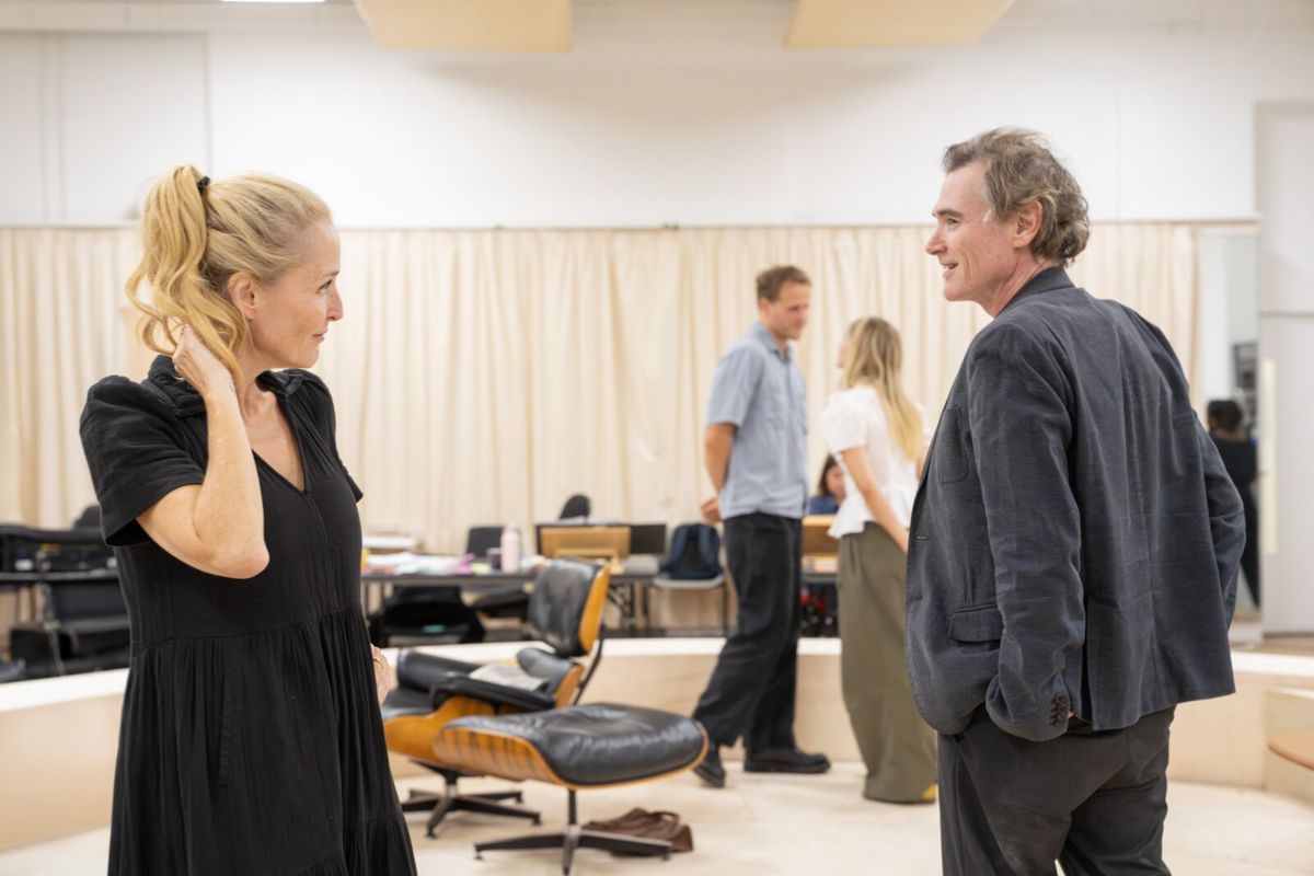 Gillian Anderson and Billy Crudup at Photos: Gillian Anderson and Billy Crudup in Rehearsals for WHO'S AFRAID OF VIRGINIA WOOLF?