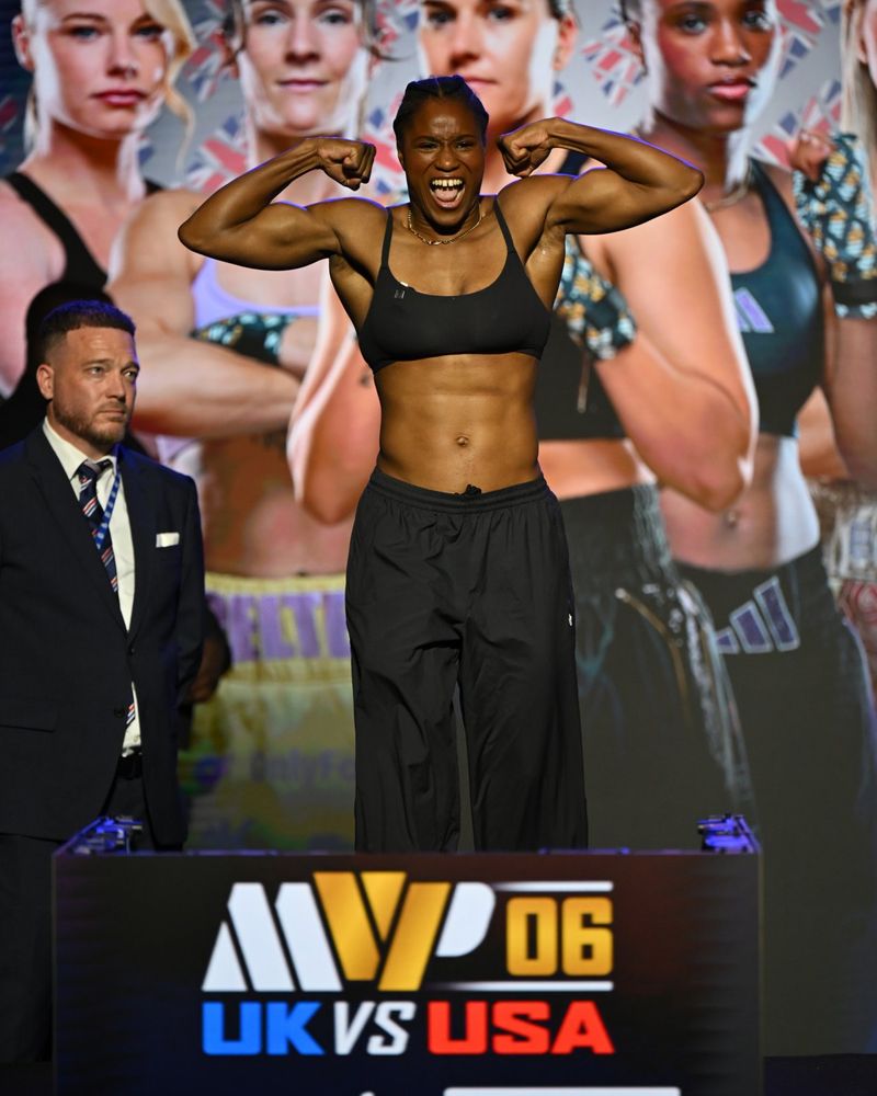 Photos: Mikaela Mayer, Chantelle Cameron Make Weight for MVPW-06 Title Clash — photo 21 of 40