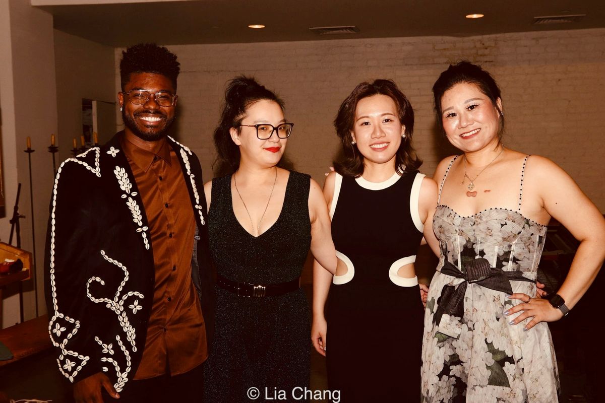 Dr. Edward W. Hardy, Dr. Xenia Deviatkina-Loh, Dr. Peiyao Yu, and Dr. Zhengyingue    Elaine    Huang. at Photos: ALMOST QUINTET TRIO Performs Born Free By Dr. Edward W. Hardy In New York City