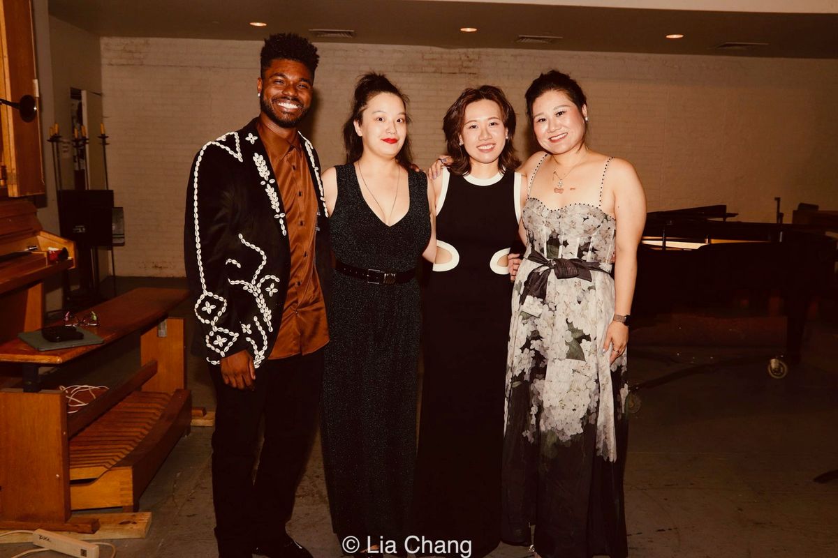 Dr. Edward W. Hardy, Dr. Xenia Deviatkina-Loh, Dr. Peiyao Yu, and Dr. Zhengyingue    Elaine    Huang. at Photos: ALMOST QUINTET TRIO Performs Born Free By Dr. Edward W. Hardy In New York City