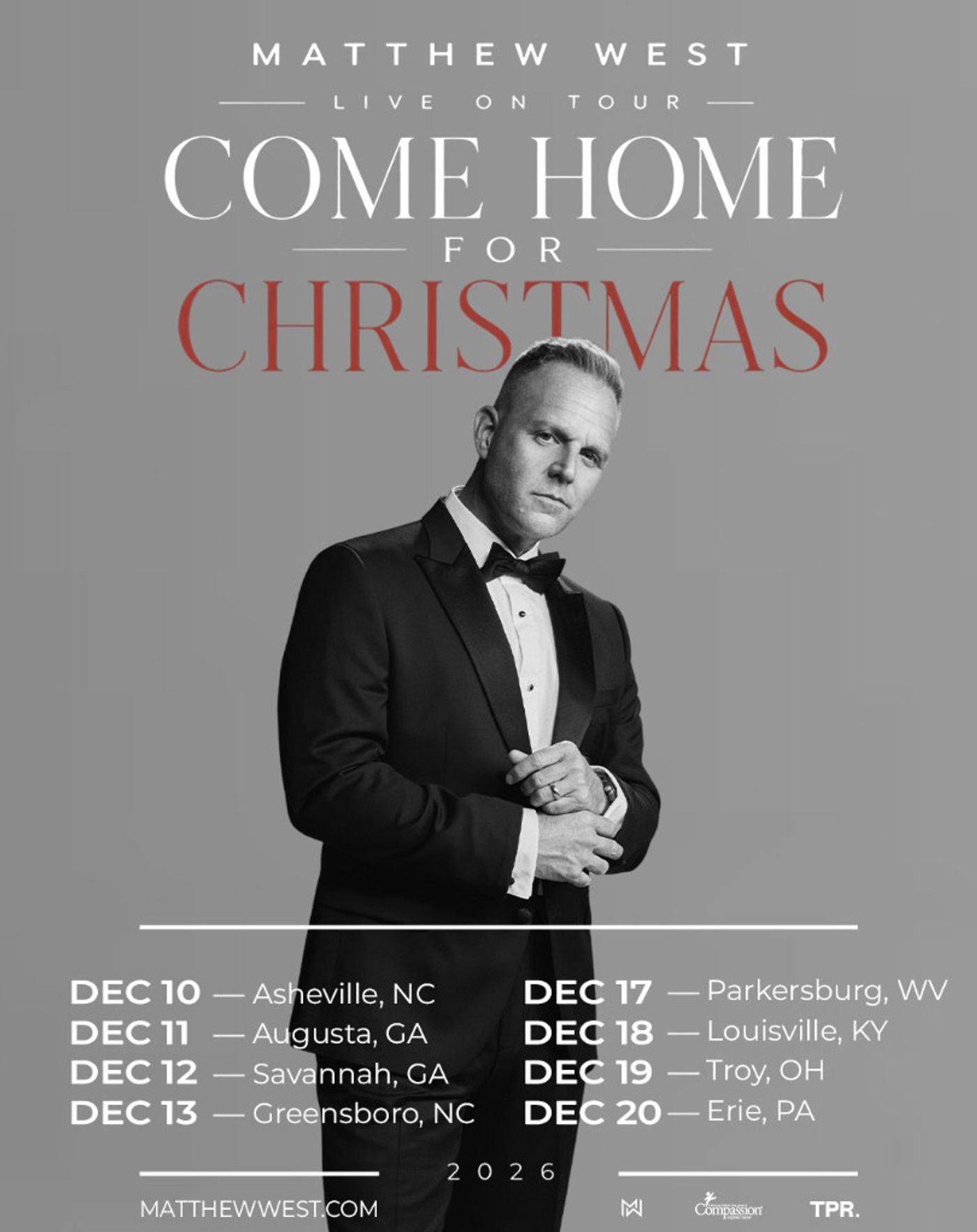 Photos: Matthew West to Launch COME HOME FOR CHRISTMAS Tour Dec. 10-19 Image