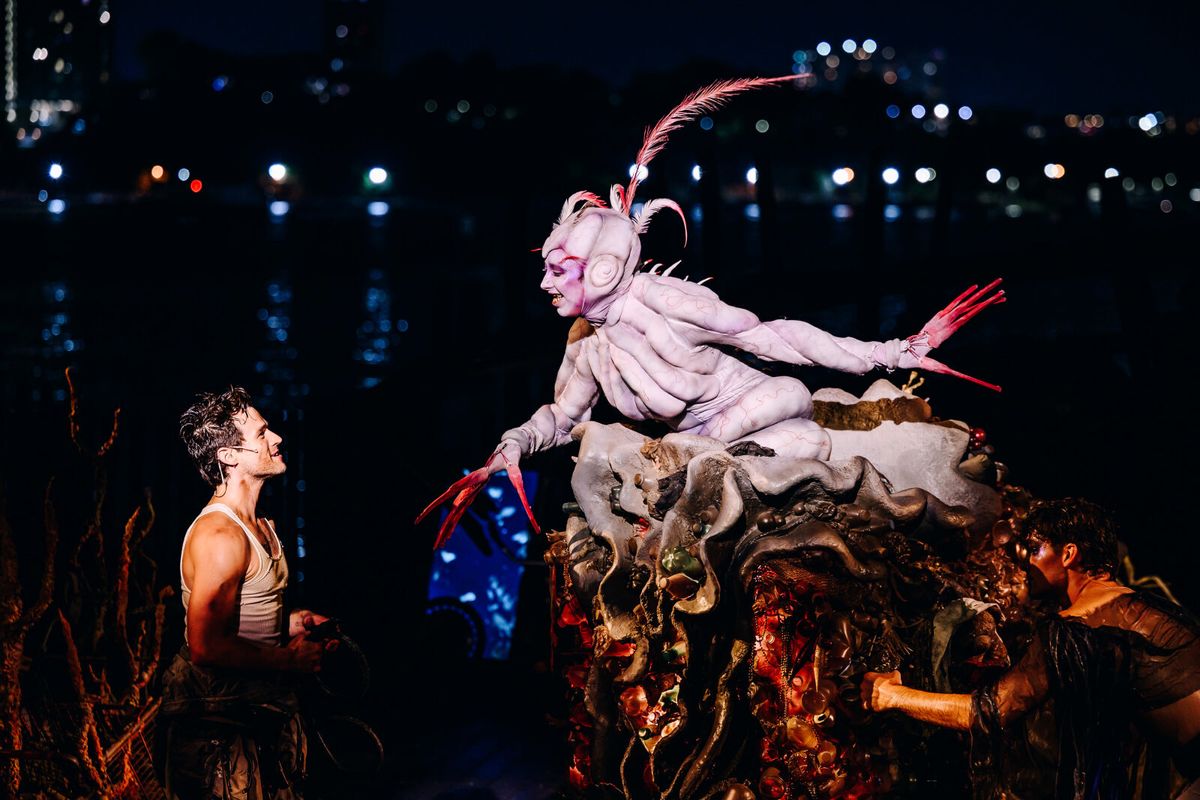 Brandon Flynn and Martine Gutierrez at Photos: Julio Torres and Martine Gutierrez's MARINA Makes World Premiere at Little Island