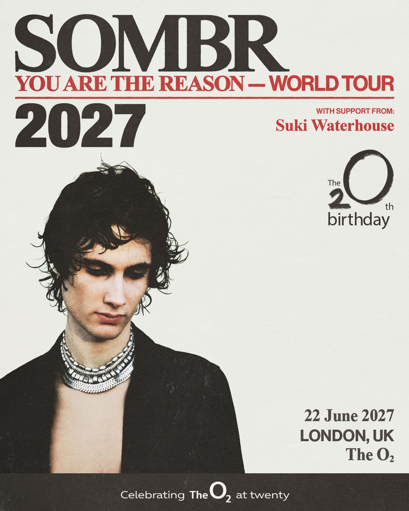 Photos: SOMBR to Make UK Arena Debut at The O2's 20th Birthday Series Image