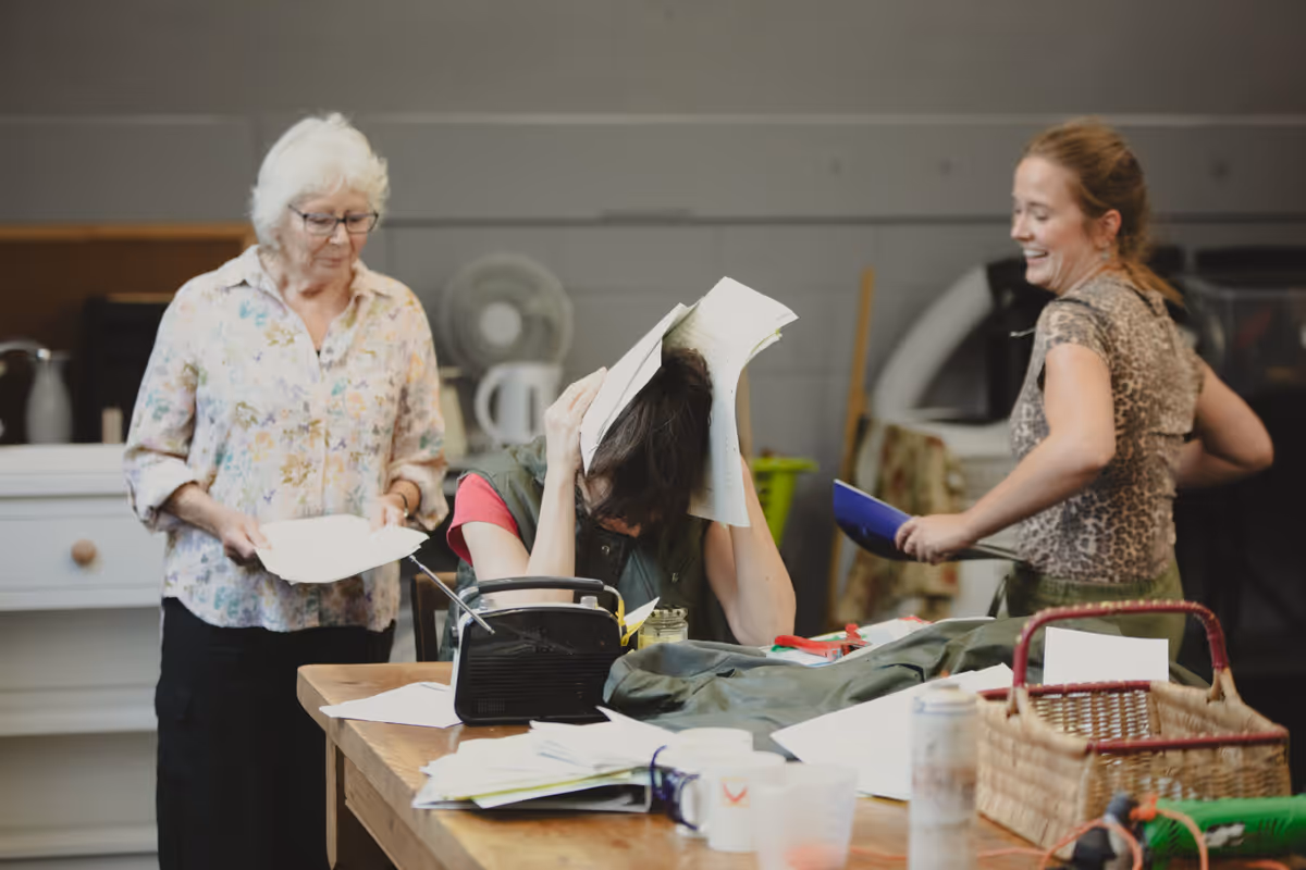 Roberta Kerr, Christine Entwisle, Eireann Devlin at Photos: THE FARMER'S WIFE in Rehearsal at Theatre by the Lake