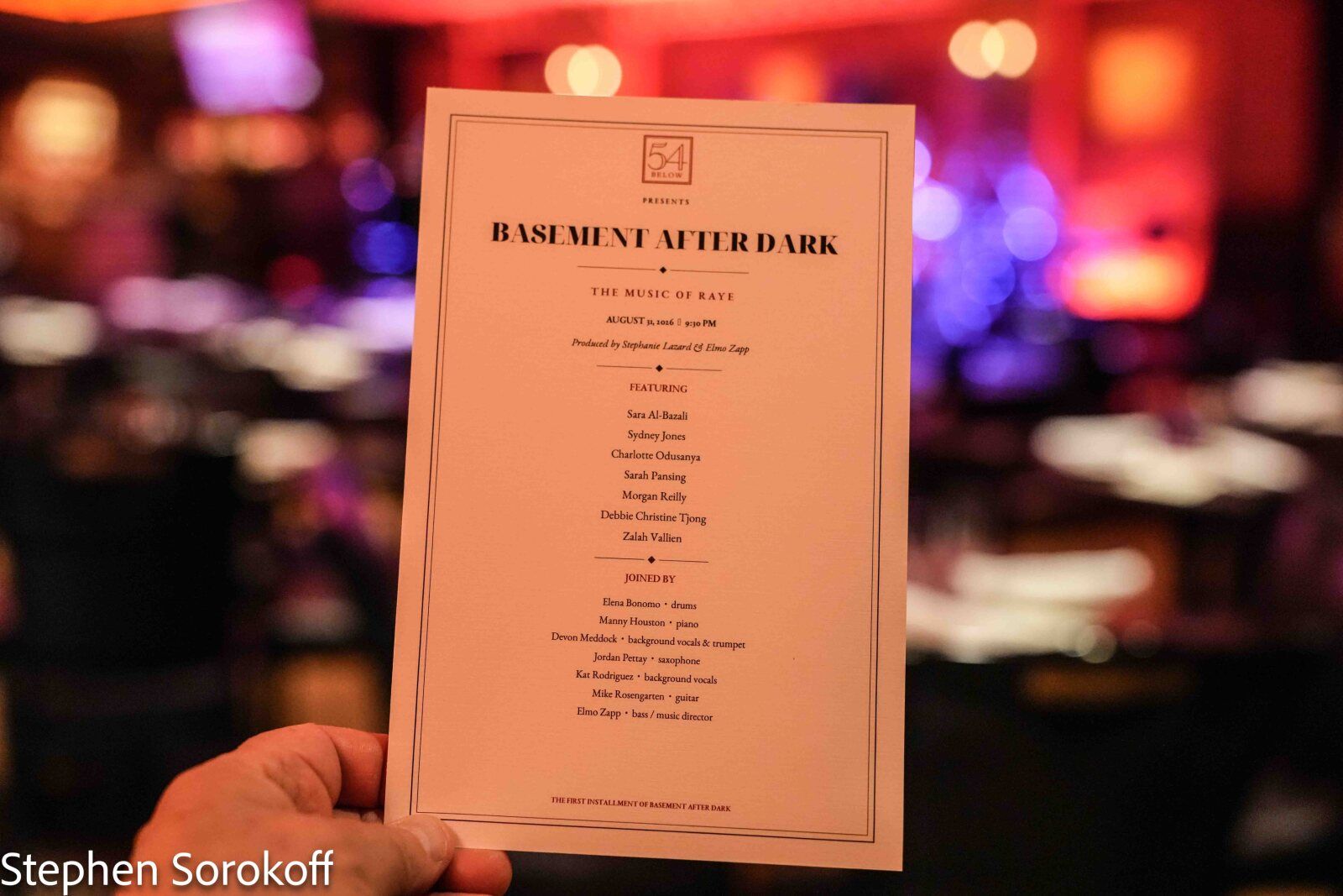 Photos: Something New at 54 Below with BASEMENT AFTER DARK-THE MUSIC OF RAYE — photo 1 of 35