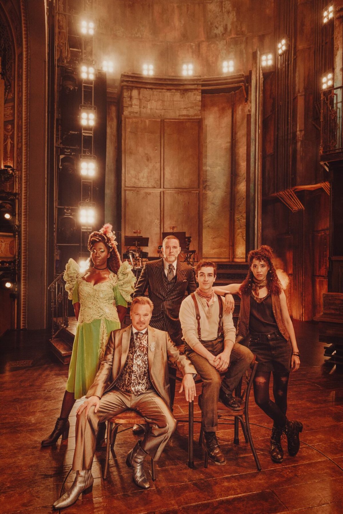Amber Iman, Norbert Leo Butz, Ben Davis, Kayko, and Jasmin Savoy Brown at Photos: Norbert Leo Butz, Amber Iman, and More Join HADESTOWN on Broadway