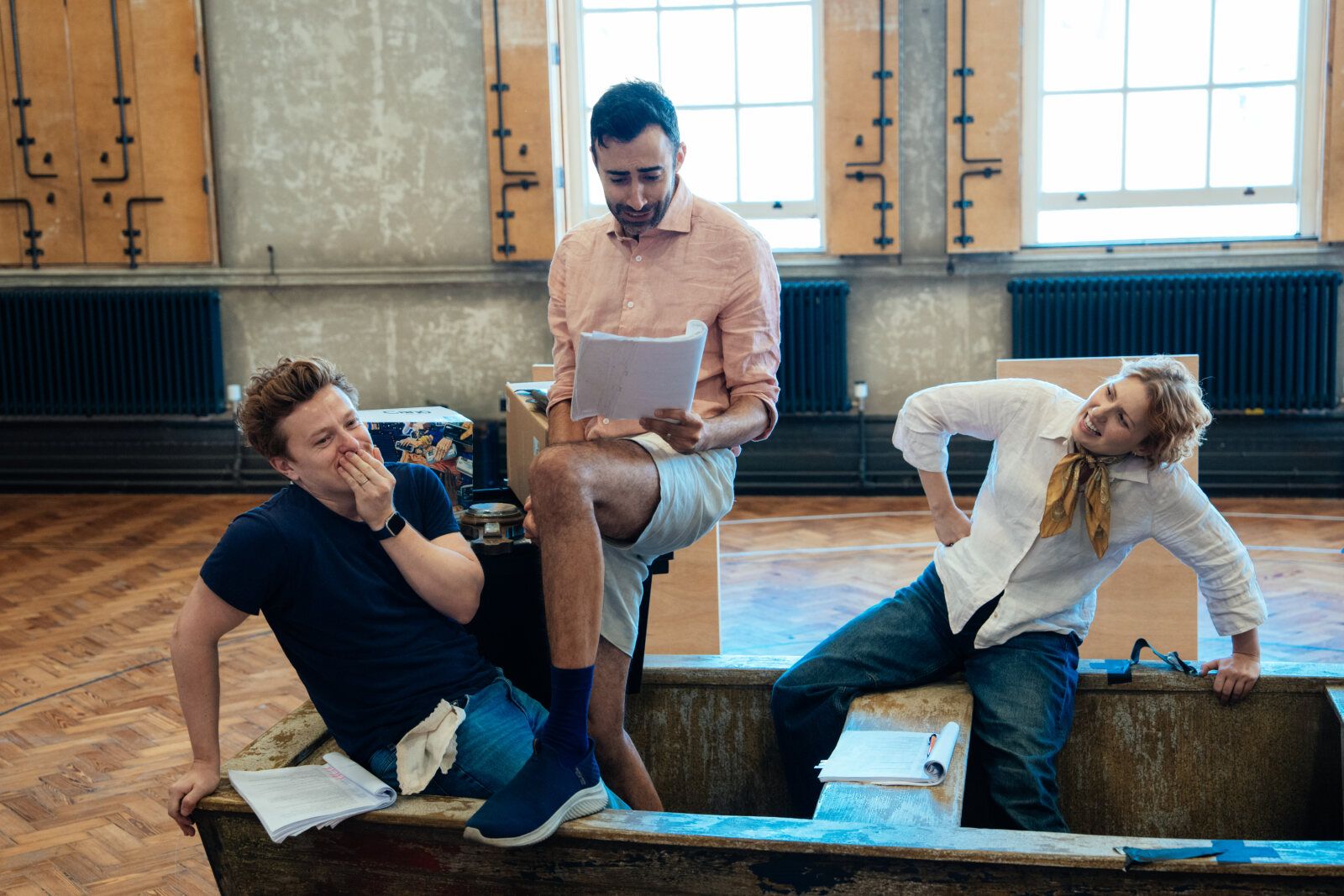 Photos: THREE MEN IN A BOAT in Rehearsal at Rose Theatre — photo 2 of 8