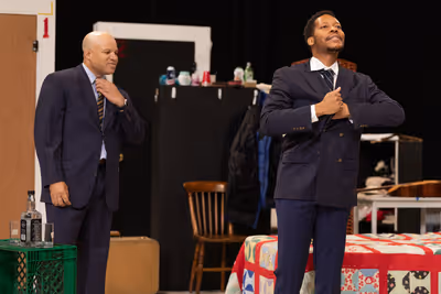 Ensemble members Glenn Davis and Namir Smallwood Photo