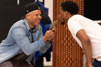Ensemble members Glenn Davis and Namir Smallwood Photo