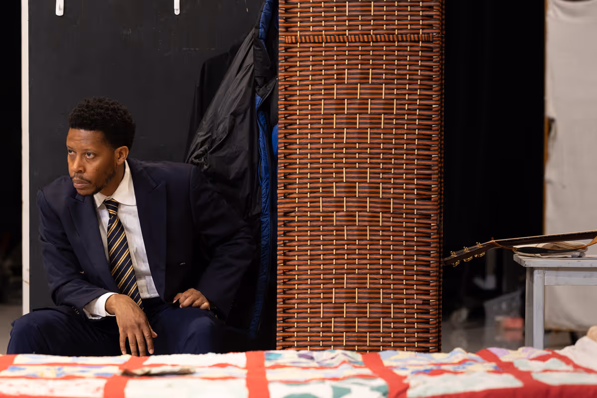 Ensemble member Namir Smallwood at Photos: TOPDOG/UNDERDOG in Rehearsal at Steppenwolf Theatre Company