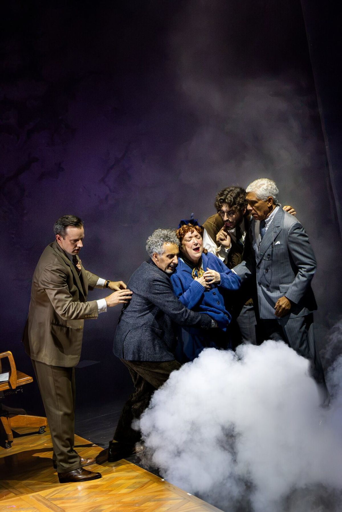 Alex Ross, John Turturro, Kristine Nielsen, Clay Singer, Peter Francis James at Photos: John Turturro, Tatiana Maslany & More Star in RHINOCEROS at American Repertory Theater