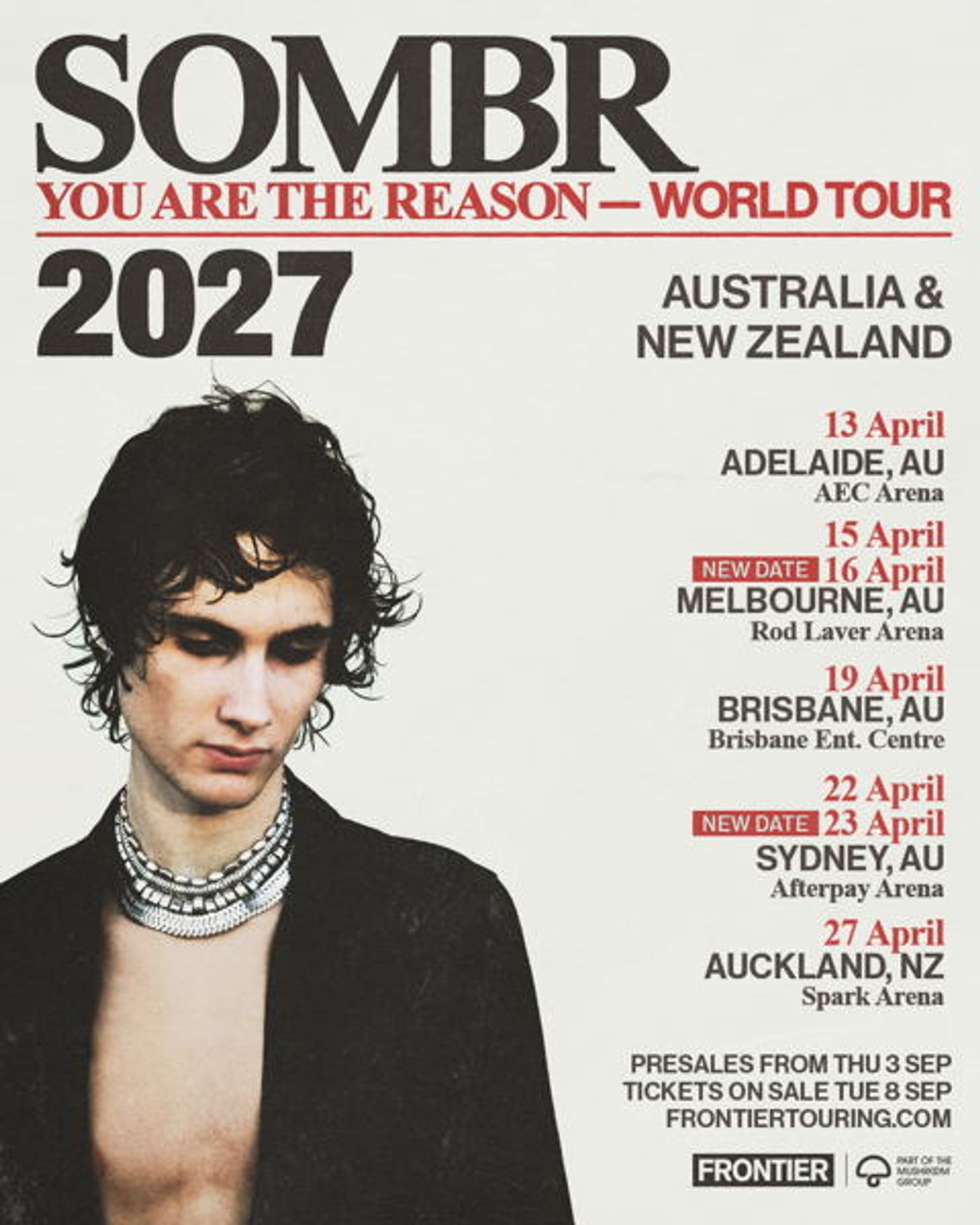 Photos: SOMBR to Add Second Melbourne, Sydney Shows on YOU ARE THE REASON TOUR Image