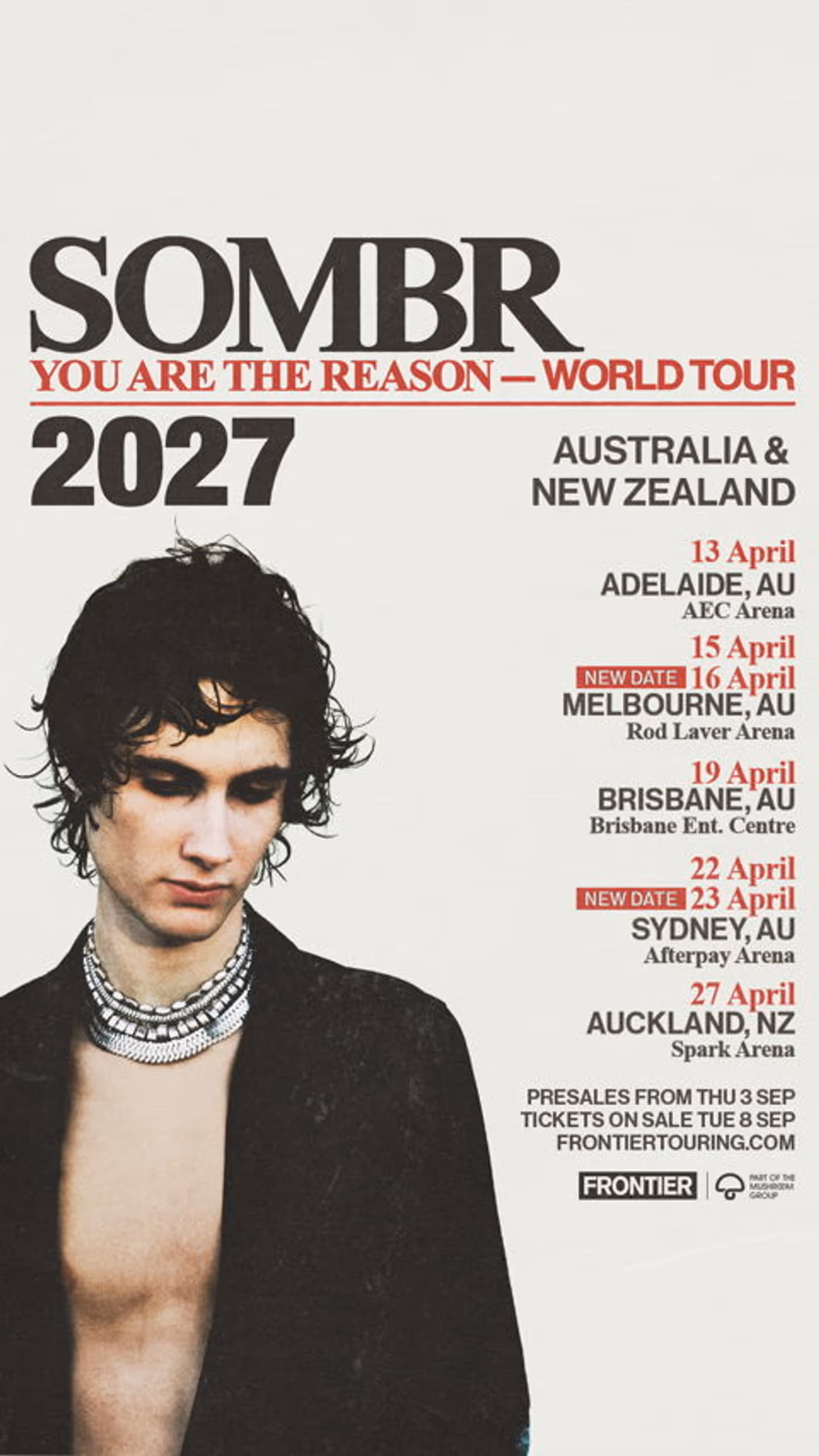 Photos: SOMBR to Add Second Melbourne, Sydney Shows on YOU ARE THE REASON TOUR Image