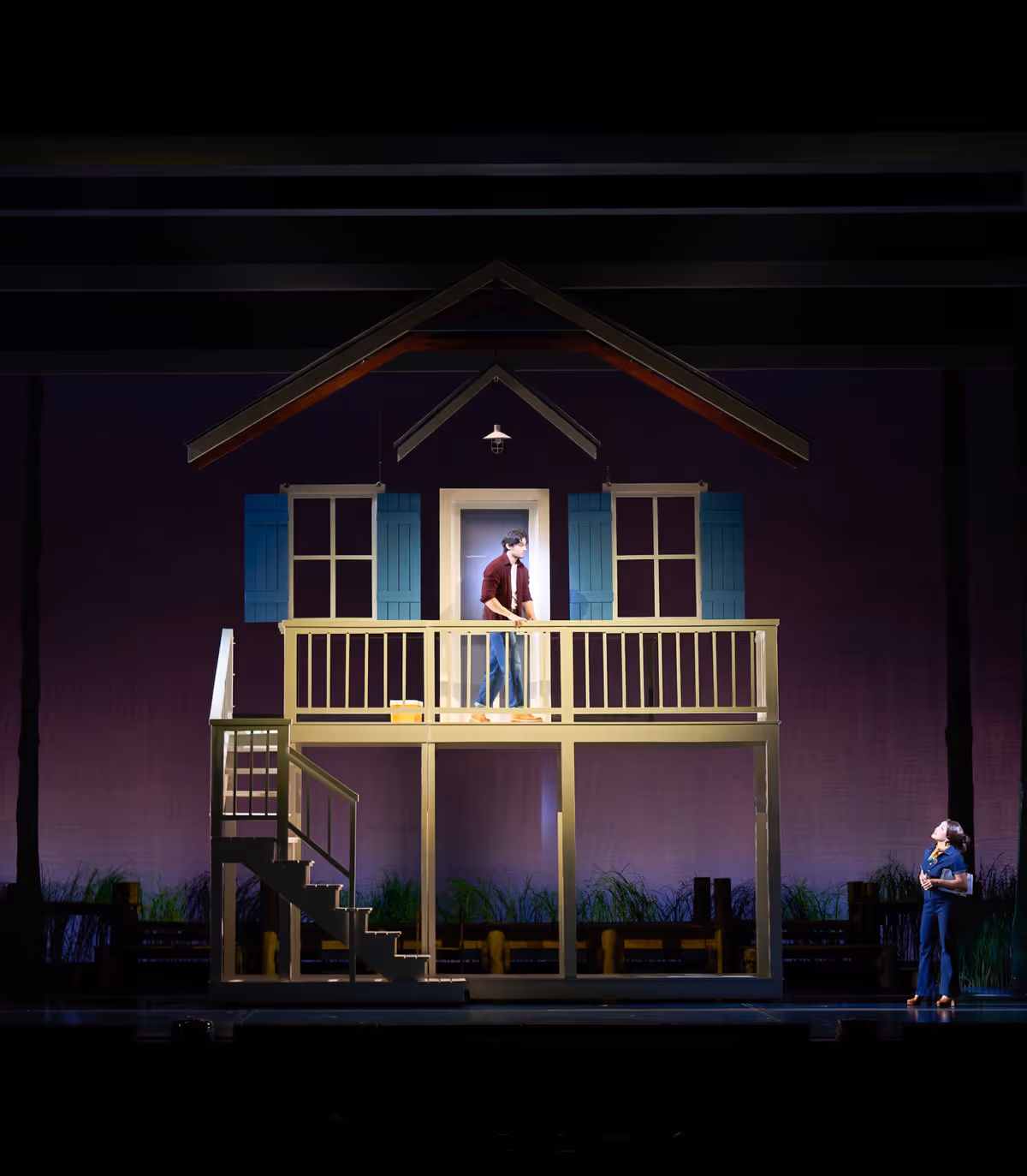 Laurence Mossman as Middle Noah, Jillian Ita as as Georgie at Photos: THE NOTEBOOK Makes International Premiere in the Philippines